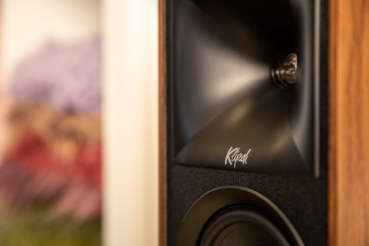 Close up shot of Klipsch the Fives