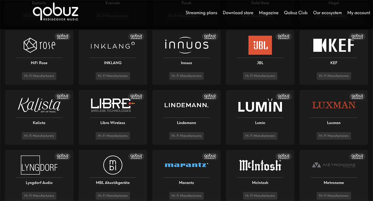 Qobuz brands